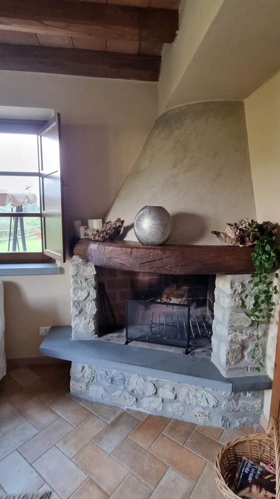 Cozy Cottage Style Open Fireplace Woodburner